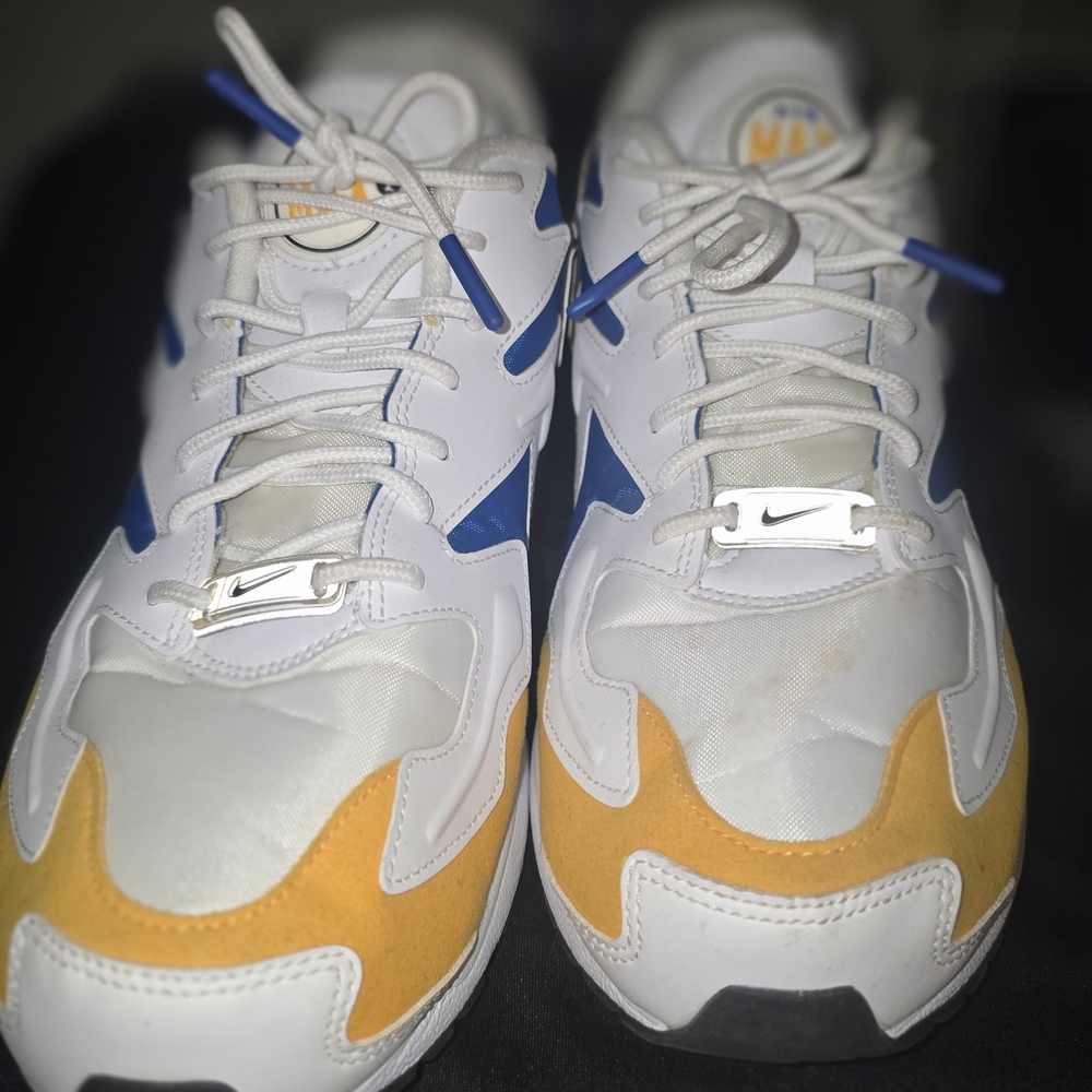 Nike White and Orange Sneakers